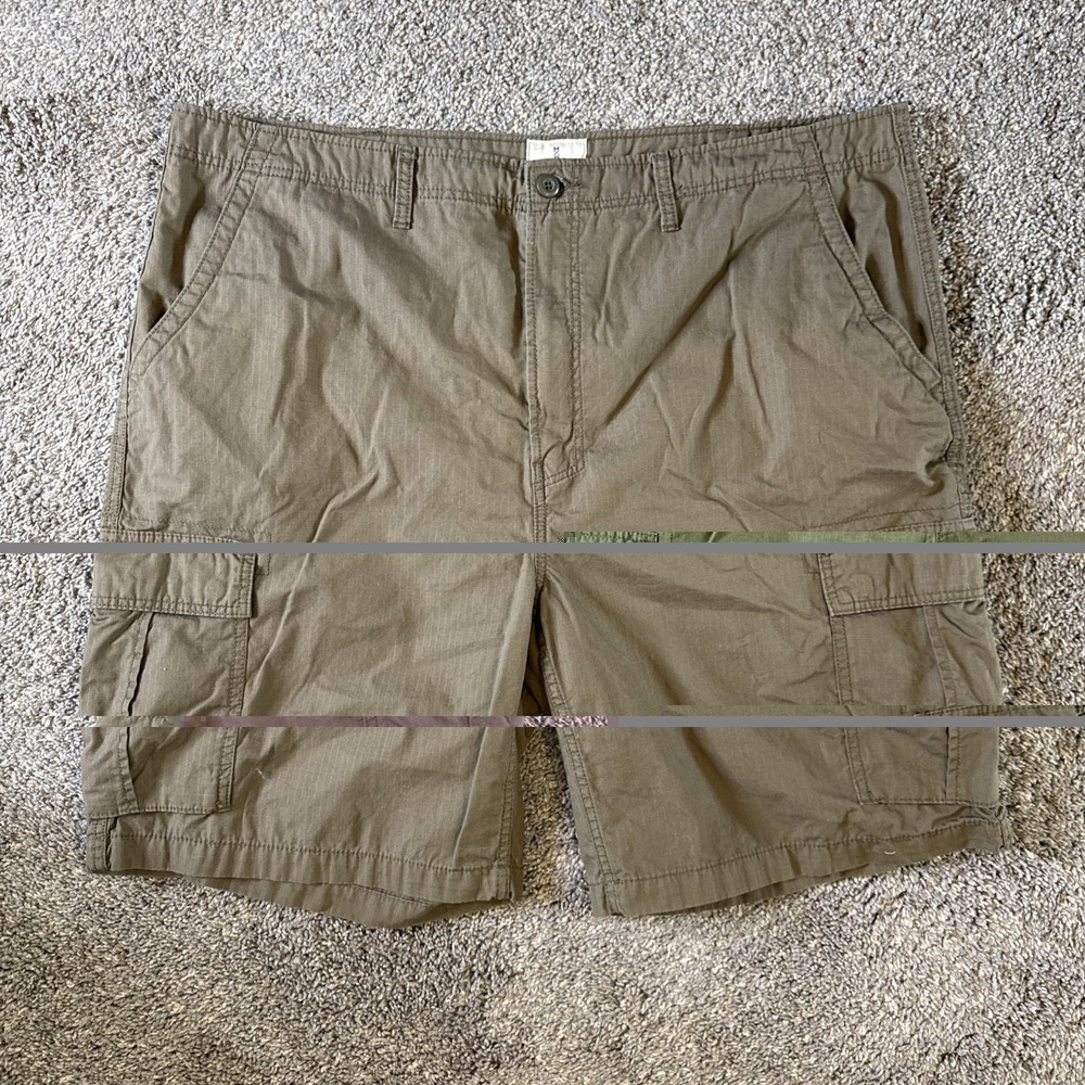 Mutual Weave Men's Cargo Shorts Brown 10" Inseam Size 44